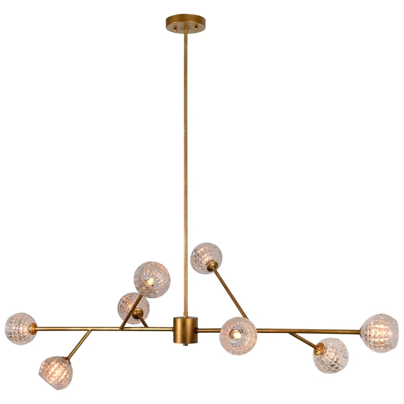 Renwil Damas Ceiling Fixture in Antique Gold Finish