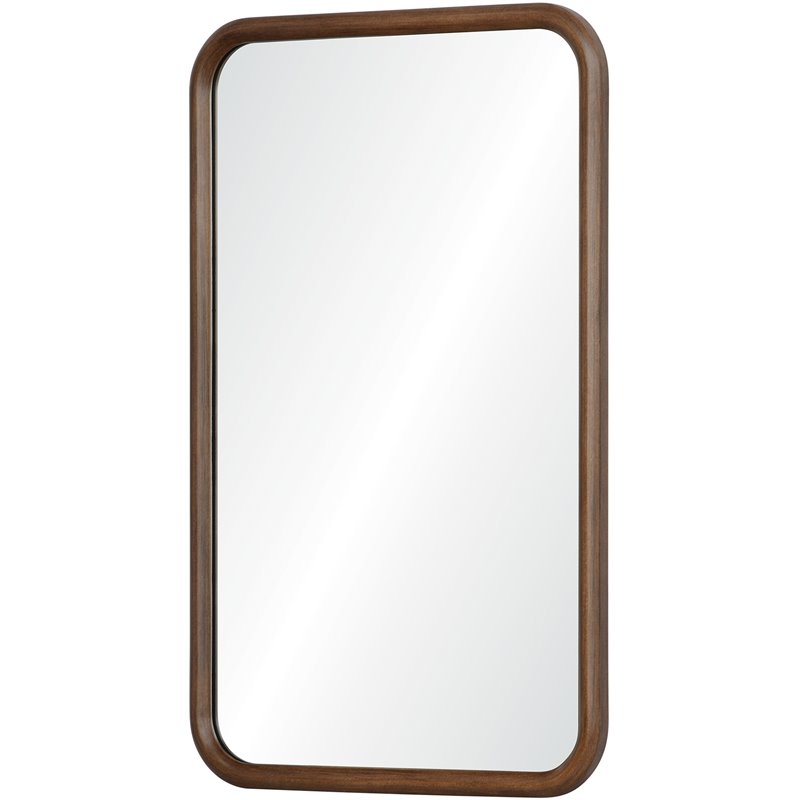 Renwil Authentic Eclectic Dickens Decorative Mirror in Walnut