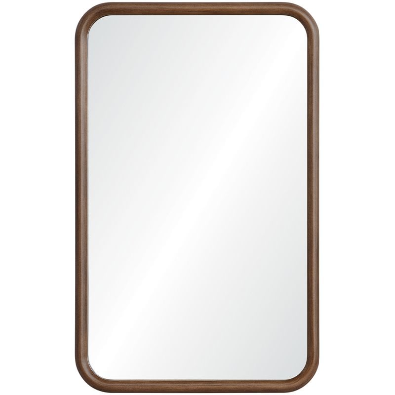 Renwil Authentic Eclectic Dickens Decorative Mirror in Walnut