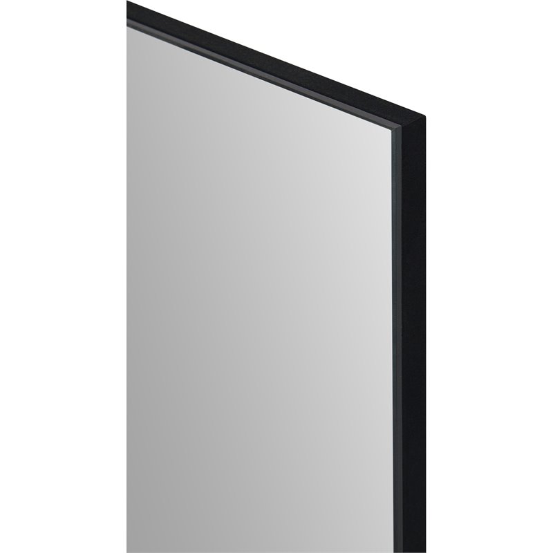 Renwil Authentic Eclectic Reynolds Decorative Mirror in Matte Black