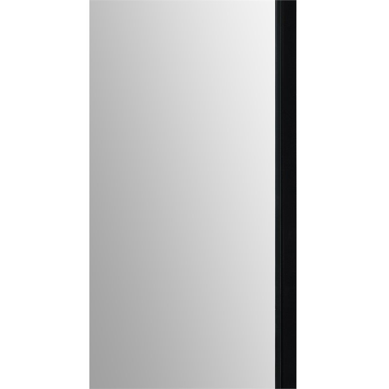 Renwil Authentic Eclectic Reynolds Decorative Mirror in Matte Black