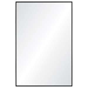 Renwil Authentic Eclectic Reynolds Decorative Mirror in Matte Black