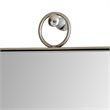 Renwil Modern Glamour Filbert Decorative Accent Mirror in Silver