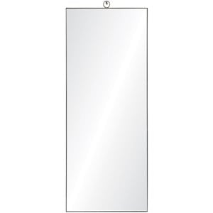 Renwil Modern Glamour Filbert Decorative Accent Mirror in Silver
