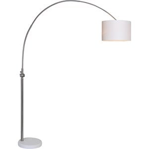 Renwil Modern Glamour Cassell Floor Lamp in Brushed Nickel