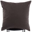 Renwil Bohemian Chic Chestnut Velvet Throw Pillow in Dark Gray