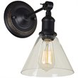 Renwil Renta Iron and Glass Wall Sconce in Oil Rubbed Bronze