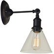 Renwil Renta Iron and Glass Wall Sconce in Oil Rubbed Bronze