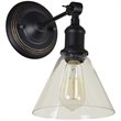 Renwil Renta Iron and Glass Wall Sconce in Oil Rubbed Bronze