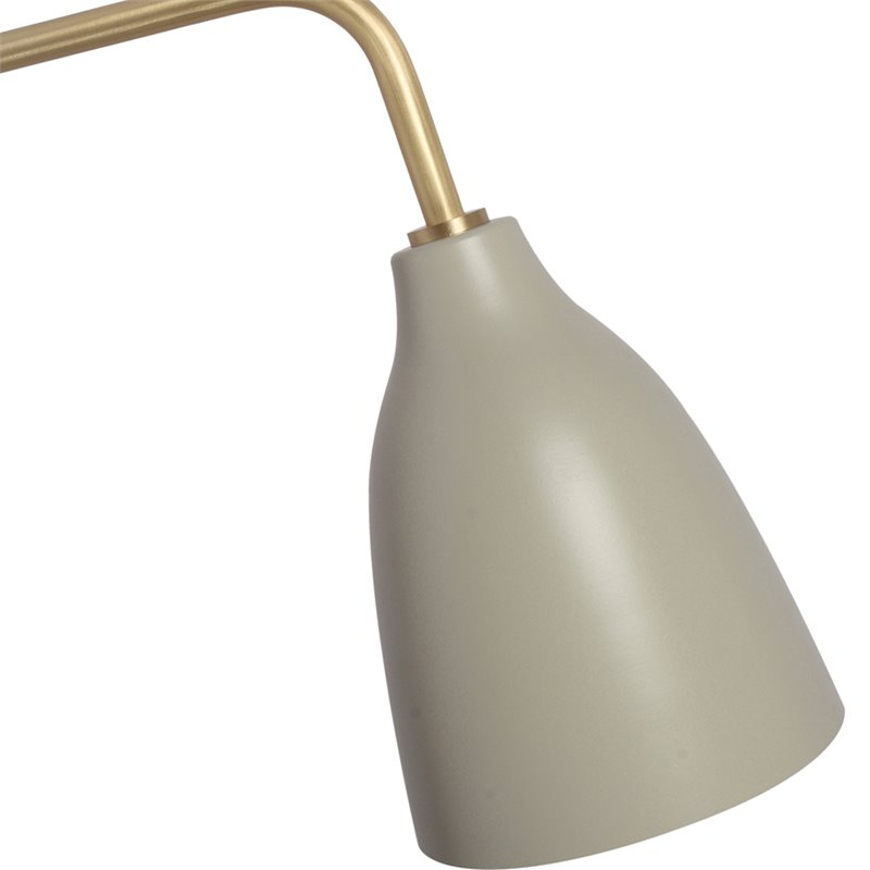 Renwil Browne Wall Sconce in Matte Brass and Siemens Gray