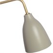 Renwil Browne Wall Sconce in Matte Brass and Siemens Gray