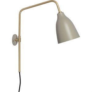 Renwil Browne Wall Sconce in Matte Brass and Siemens Gray