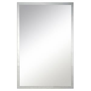 Renwil Asset 24&quot Beveled Border Modern Glass Framed Mirror in Mirrored