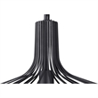 Renwil Ione 1-Light Modern Metal & Glass Ceiling Fixture in Black