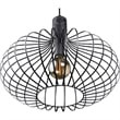 Renwil Ione 1-Light Modern Metal & Glass Ceiling Fixture in Black