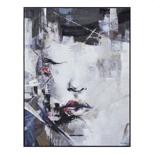 Renwil Kyoto 53x41&quot Modern Cotton Hanging Wall Canvas Art in Multi-Color