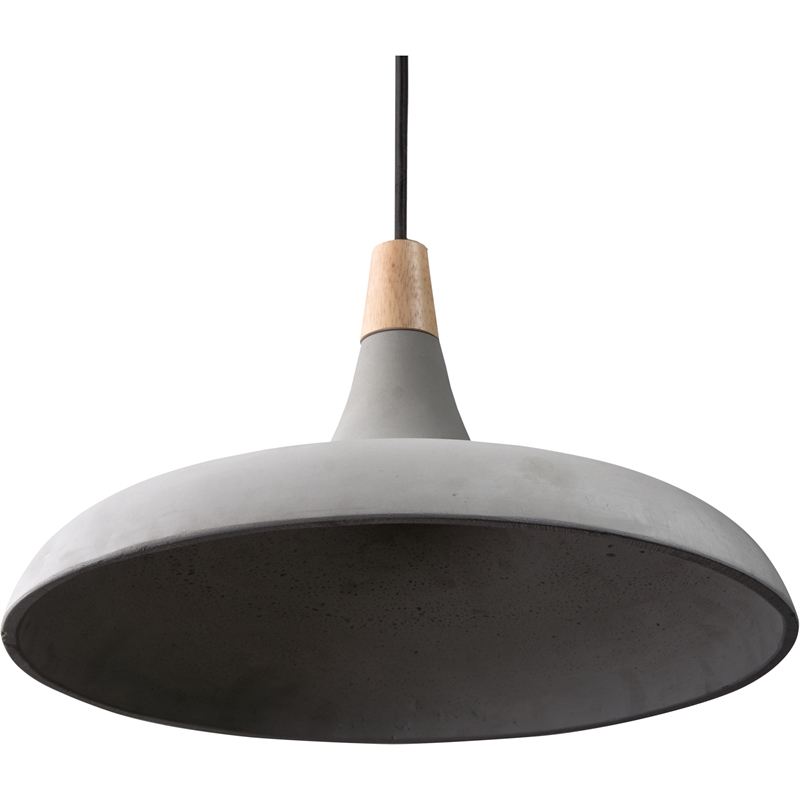 Renwil Viola-May 1-Light Modern Steel Metal Ceiling Fixture in Gray & Natural
