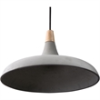 Renwil Viola-May 1-Light Modern Steel Metal Ceiling Fixture in Gray & Natural