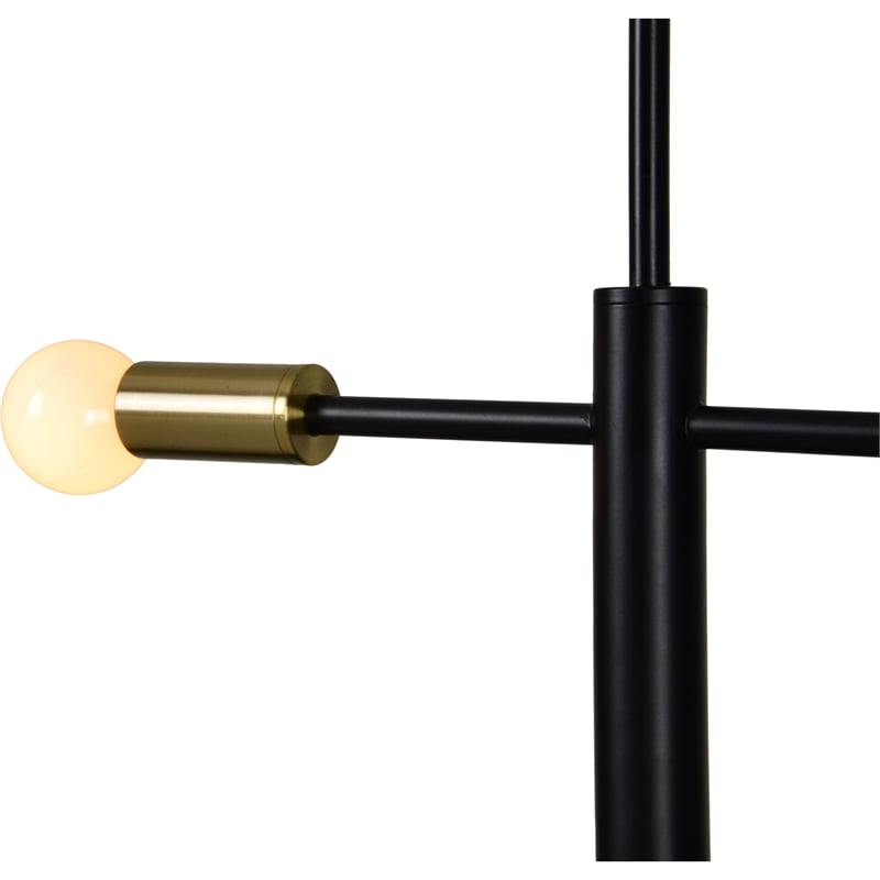 Renwil Reegler 8-Light Modern Iron Metal Ceiling Fixture in Black