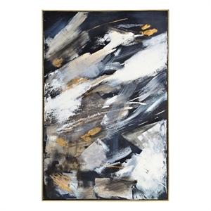 Renwil Westmount 60x40&quot Modern Fabric Hanging Wall Canvas Art in Multi-Color