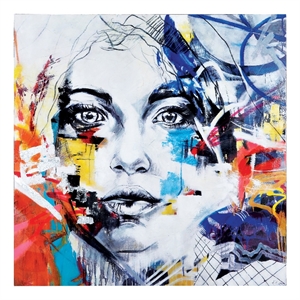 Renwil Terrace 48x48&quot Modern Cotton Hanging Wall Canvas Art in Multi-Color