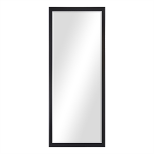 Renwil Delacorte 80x32&quot Rectangle Modern Glass Accent Wall Mirror in Clear