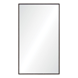 Renwil Anjalina 83x48&quot Rectangle Modern Glass Accent Wall Mirror in Clear