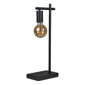 Renwil Townshed 1-Light Modern Steel Metal Table Lamp in Black