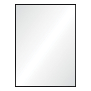 Renwil Raizel 40x30&quot Rectangle Modern Glass Accent Wall Mirror in Clear