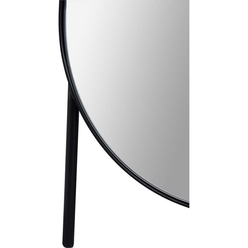Renwil Torrance 68x18" Oval Modern Glass Freestanding Mirror in Clear 