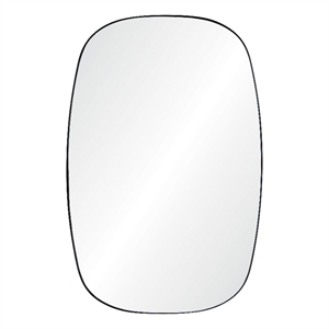 Renwil Bergen 36x24&quot Rectangle Modern Glass Accent Wall Mirror in Clear