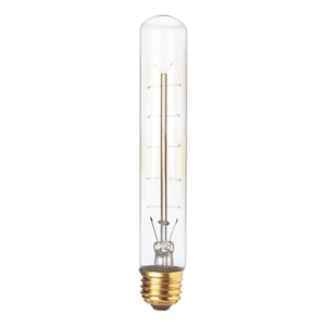 renwil torpedo 3-light modern glass light bulb in clear (pack of 3)
