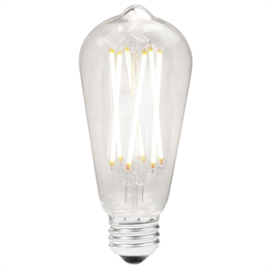 Renwil Dimmable 3-Light Modern Glass LED Light Bulb in Clear (Pack of 3)