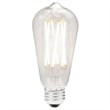 Renwil Dimmable 3-Light Modern Glass LED Light Bulb in Clear (Pack of 3)