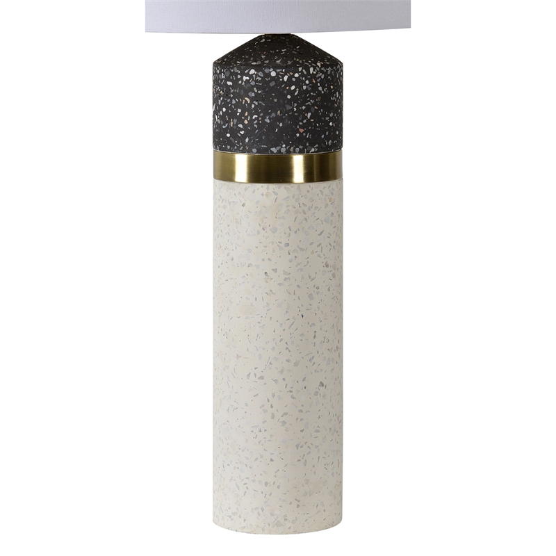 Renwil Kaitlyn 1-Light Modern Marble Table Lamp in Natural White