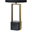 Renwil Arla 1-Light Modern Iron Metal Table Lamp in Black & Brass