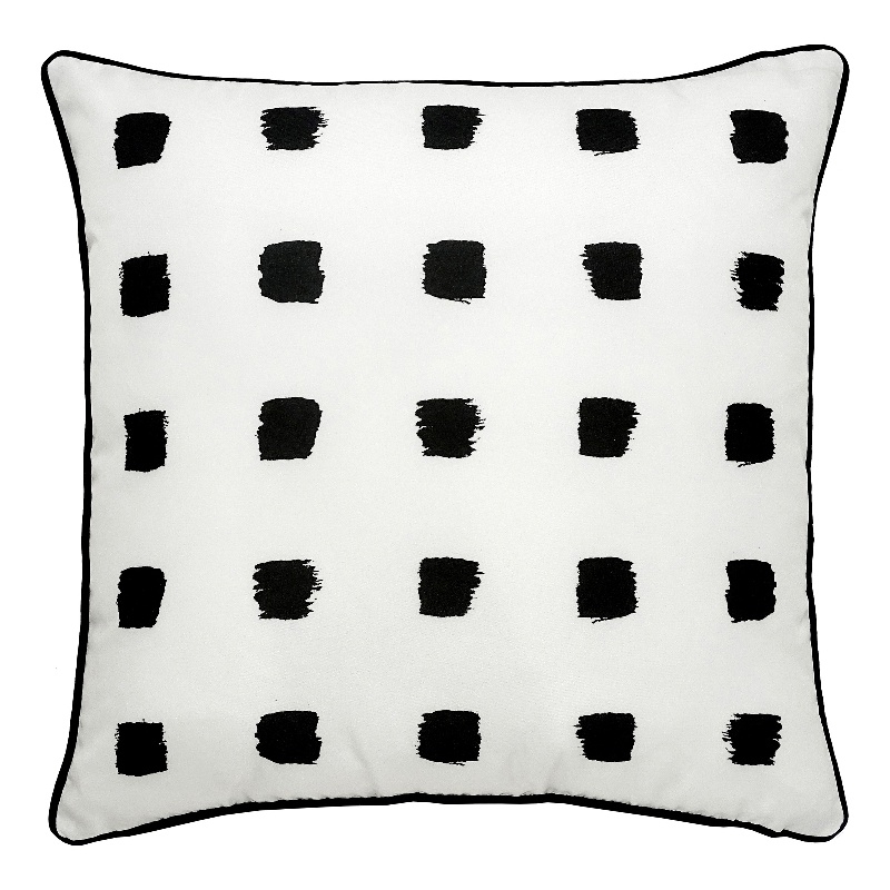 Renwil Rockhill 22x22" Square Modern Fabric Decorative Pillow in White