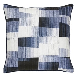 Renwil Miltone 22x22&quot Square Modern Fabric Decorative Pillow in Navy Blue