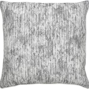 Renwil Halford 22x22&quot Square Modern Fabric Decorative Pillow in Black/White