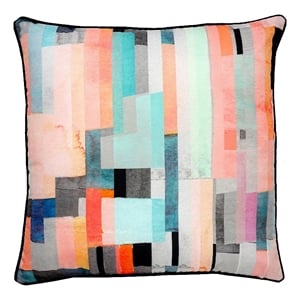 Renwil Olivera 22x22&quot Square Modern Fabric Decorative Pillow in Multi-Color