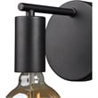 Renwil Think 1-Light Modern Steel Metal & Glass Wall Sconce in Black & Clear