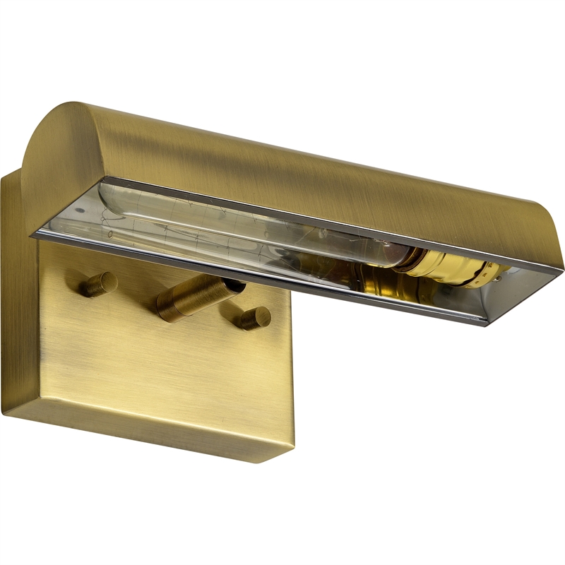 Renwil Yorker 1-Light Modern Metal Wall Sconce & Picture Light in Brass