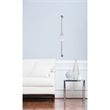 Renwil Ametrine 1-Light Modern Metal & Glass Wall Sconce in Nickel