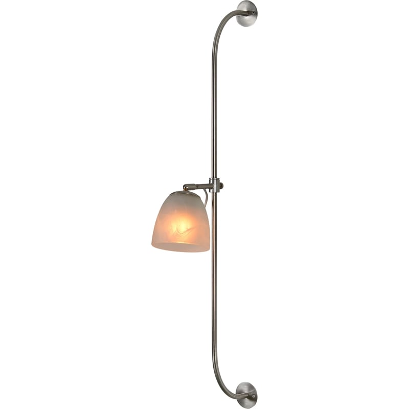 Renwil Ametrine 1-Light Modern Metal & Glass Wall Sconce in Nickel