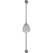Renwil Ametrine 1-Light Modern Metal & Glass Wall Sconce in Nickel