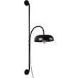 Renwil Draco 1-Light Modern Metal & Glass Wall Sconce in Black