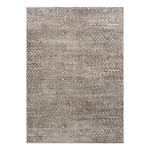 Renwil Ariella 108x144&quot Modern Fabric & Polyester Area Rug in Brown