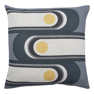 Renwil Fatima 20x20&quot Square Modern Fabric Decorative Pillow in Multi-Color