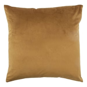 Renwil Verona 20x20&quot Square Modern Velvet Decorative Pillow in Camel Orange