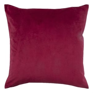 Renwil Cora 20x20&quot Square Modern Fabric Decorative Pillow in Cherry